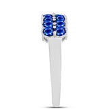 Inel din Argint 925 ( 2.97 grame ) cu Safir Albastru Australian 1.35 Carate