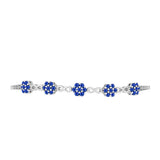Brățară din Argint 925 ( 8.14 grame ) cu Safir Albastru Australian 1.88 Carate