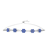 Brățară din Argint 925 ( 8.14 grame ) cu Safir Albastru Australian 1.88 Carate