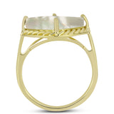 Inel din Argint 925 Placat cu Aur ( 4.25 grame ) cu Sidef 5.78 Carate