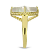 Inel din Argint 925 Placat cu Aur ( 4.25 grame ) cu Sidef 5.78 Carate
