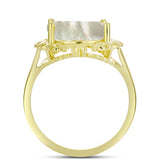 Inel din Argint 925 Placat cu Aur ( 4.04 grame ) cu Sidef 5.29 Carate