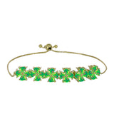 Brățară din Argint 925 Placat cu Aur ( 6.42 grame ) cu Opal Verde Etiopian Lega Dembi 3.21 Carate