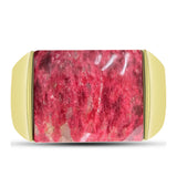 Inel din Argint 925 Placat cu Aur ( 5.25 grame ) cu Thulit 11.27 Carate