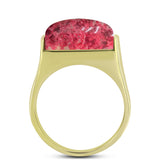 Inel din Argint 925 Placat cu Aur ( 5.25 grame ) cu Thulit 11.27 Carate