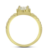 Inel din Argint 925 Placat cu Aur ( 2.96 grame ) cu Sidef 1.27 Carate