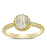 Inel din Argint 925 Placat cu Aur ( 2.96 grame ) cu Sidef 1.27 Carate