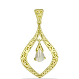 Pandantiv din Argint 925 Placat cu Aur ( 3.58 grame ) cu Sidef 0.73 Carate