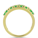 Inel din Argint 925 Placat cu Aur ( 5.72 grame ) cu Opal Verde Etiopian Lega Dembi 1.26 Carate