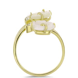 Inel din Argint 925 Placat cu Aur ( 3.74 grame ) cu Sidef 3.58 Carate
