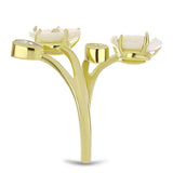 Inel din Argint 925 Placat cu Aur ( 3.74 grame ) cu Sidef 3.58 Carate