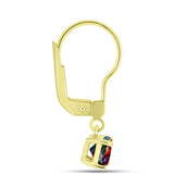 Set din Argint 925 Placat cu Aur ( 4.19 grame ) cu Opal Verde Etiopian Lega Dembi și Opal Etiopian Negru Lega Dembi 1.73 Carate ( Cercei )