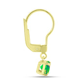 Set din Argint 925 Placat cu Aur ( 4.19 grame ) cu Opal Verde Etiopian Lega Dembi și Opal Etiopian Negru Lega Dembi 1.73 Carate ( Cercei )