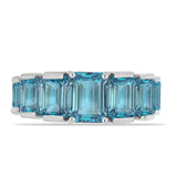 Inel din Argint 925 ( 4.22 grame ) cu Topaz Swiss Blue 6 Carate