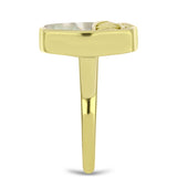 Inel din Argint 925 Placat cu Aur ( 4.31 grame ) cu Sidef 3.87 Carate