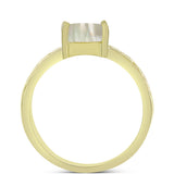 Inel din Argint 925 Placat cu Aur ( 2.93 grame ) cu Sidef 1.71 Carate