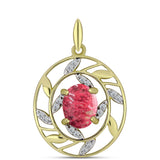 Pandantiv din Argint 925 Placat cu Aur ( 1.65 grame ) cu Thulit și Topaz Alb 2.48 Carate