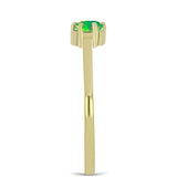 Inel din Argint 925 Placat cu Aur ( 1.48 grame ) cu Opal Verde Etiopian Lega Dembi 0.15 Carate