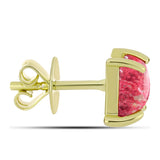 Cercei din Argint 925 Placat cu Aur ( 1.46 grame ) cu Thulit 2.61 Carate