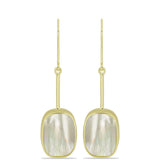 Cercei din Argint 925 Placat cu Aur ( 4.2 grame ) cu Sidef 8.34 Carate