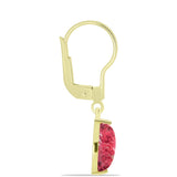 Cercei din Argint 925 Placat cu Aur ( 1.62 grame ) cu Thulit 4.63 Carate