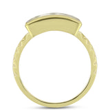 Inel din Argint 925 Placat cu Aur ( 2.27 grame ) cu Sidef 1.77 Carate