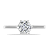 Inel din Argint 925 ( 2.13 grame ) cu Diamant Alb 0.26 Carate