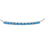 Brățară din Argint 925 ( 4.8 grame ) cu Topaz Swiss Blue 2.7 Carate