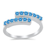 Inel din Argint 925 ( 2.63 grame ) cu Topaz Swiss Blue 0.63 Carate
