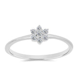 Inel din Argint 925 ( 1.52 grame ) cu Diamant Alb 0.15 Carate