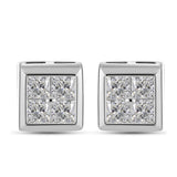 Cercei din Argint 925 ( 2.15 grame ) cu Diamant Alb 0.39 Carate