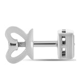 Cercei din Argint 925 ( 2.15 grame ) cu Diamant Alb 0.39 Carate