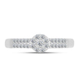 Inel din Argint 925 ( 2.2 grame ) cu Diamant Alb 0.29 Carate
