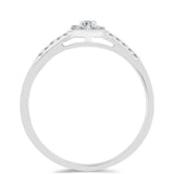 Inel din Argint 925 ( 2.2 grame ) cu Diamant Alb 0.29 Carate