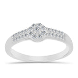 Inel din Argint 925 ( 2.2 grame ) cu Diamant Alb 0.29 Carate