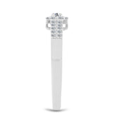 Inel din Argint 925 ( 2.2 grame ) cu Diamant Alb 0.29 Carate