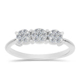 Inel din Argint 925 ( 2 grame ) cu Diamant Alb 0.31 Carate