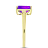 Inel din Argint 925 Placat cu Aur ( 1.75 grame ) cu Agat Violet 2.18 Carate