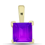 Pandantiv din Argint 925 Placat cu Aur ( 0.99 grame ) cu Agat Violet 1.63 Carate
