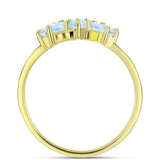 Inel din Argint 925 Placat cu Aur ( 4.52 grame ) cu Piatra Lunii Curcubeu 2.31 Carate