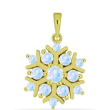 Pandantiv din Argint 925 Placat cu Aur ( 3.2 grame ) cu Piatra Lunii Curcubeu 1.05 Carate