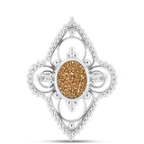 Inel din Argint 925 ( 4.98 grame ) cu Drusy Auriu 2.64 Carate