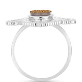 Inel din Argint 925 ( 4.98 grame ) cu Drusy Auriu 2.64 Carate