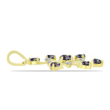 Pandantiv din Argint 925 Placat cu Aur ( 1.84 grame ) cu Topaz Mistic și Topaz Alb 1.17 Carate