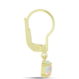 Cercei din Argint 925 Placat cu Aur ( 1.28 grame ) cu Opal Welo 0.57 Carate