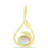 Pandantiv din Argint 925 Placat cu Aur ( 1.64 grame ) cu Opal Welo 0.47 Carate
