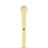 Inel din Argint 925 Placat cu Aur ( 2.27 grame ) cu Opal Welo 0.33 Carate