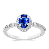 Inel din Argint 925 ( 2.09 grame ) cu Safir Albastru Australian și Topaz Alb 1.4 Carate