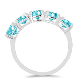 Inel din Argint 925 ( 1.99 grame ) cu Cuarț Paraiba 2.38 Carate