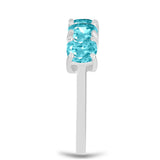 Inel din Argint 925 ( 1.99 grame ) cu Cuarț Paraiba 2.38 Carate